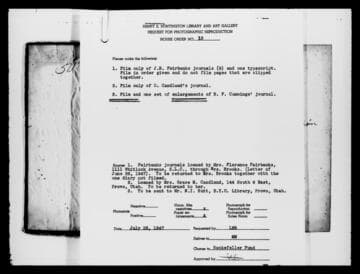 Journal of Benjamin F. Cummings [microform] : 1855-1857