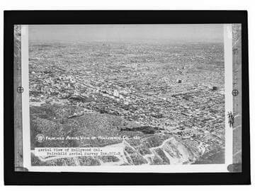 Fairchild aerial view of Hollywood, Cal