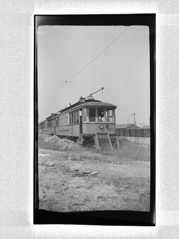 Old streetcar in disrepair