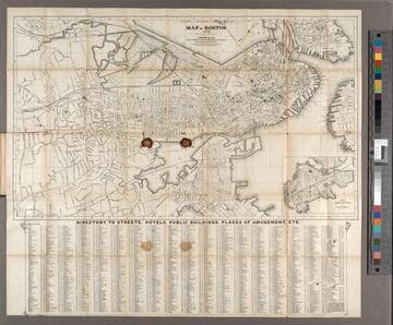 Map of Boston 1872. After the latest surveys with all the improvements in progress / By L. Prang & Co