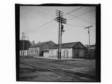 Buildings at corner of Alpine Street, Los Angeles
