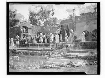 Performers on stage at Santa Monica High School Fiesta