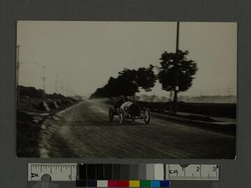 Earl Cooper in Stutz on San Vicente, Santa Monica