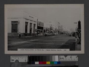 Santa Monica Blvd. at Third St. Santa Monica, Calif