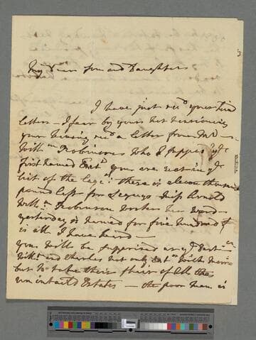 Robinson, Jane (Greenland). Letter to Matthew Montagu, 4th Baron Rokeby