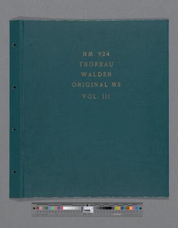 Walden; or, life in the woods, [1854], Vol. 3