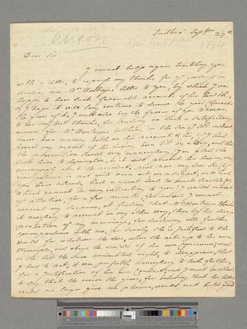 Alison, Dorothea (Gregory). Letter to Leonard Smelt