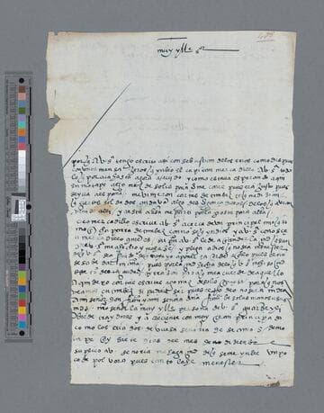 Bartolomé de Villalobos letter to Gonzalo Pizarro