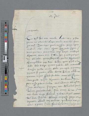 Alonso Rodriguez Picado letter to Gonzalo Pizarro