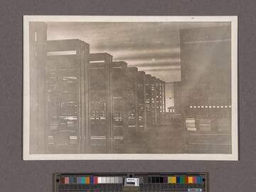 Huntington Library Construction: view showing the second floor of the East Wing