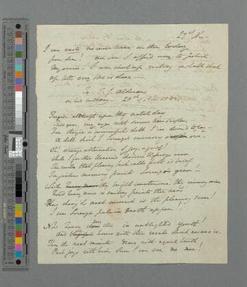 Opie, Amelia (Alderson). To T. J. Alderson on his birthday : poem