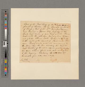 Abraham Lincoln notes for a 12-acre land tract