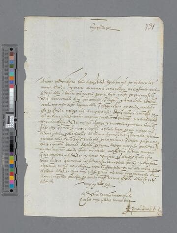 Pedro Maldonado letter to Gonzalo Pizarro