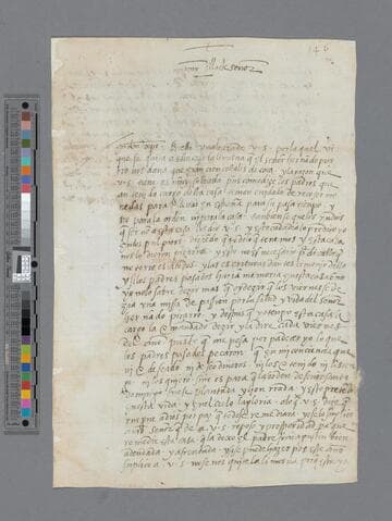 Gaspar Carvajal letter to Gonzalo Pizarro