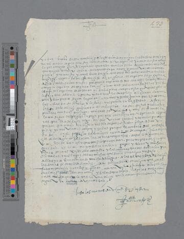Hernando de Castro letter to Pedro Guillén