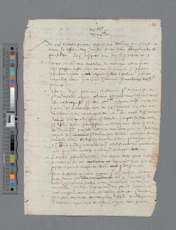 Pedro de la Gasca, Bishop, draft document to El Consejo de Indias