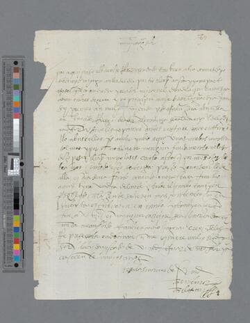 Ventura Beltran letter to Diego Vázquez de Cepeda