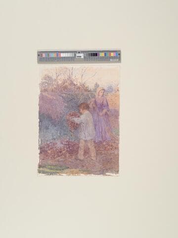 Children Burning Leaves