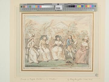 Group Seated in a Garden