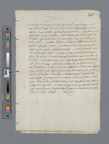 Carlos V, Emperor of Germany and King of Spain, copy of letter to Pedro de la Gasca, Bishop