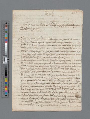 Pedro de las Gasca, Bishop, copy of letter to Gonzalo Pizarro