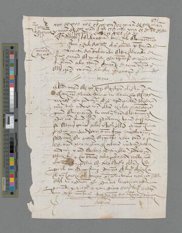 Carlos V, Emperor of Germany and King of Spain, copy of document to the Officials of Nicaragua