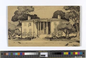 Chaplin, Charles, and Paulette Goddard, proposed alterations to residence, Beverly Hills, California