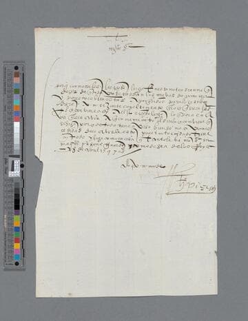 Gonzalo Pizarro letter to Lope Rodrigo de Salazar