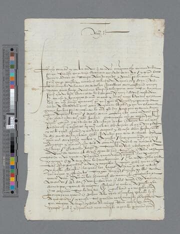 Gonzalo Pizarro letter to Manuel de Estacio