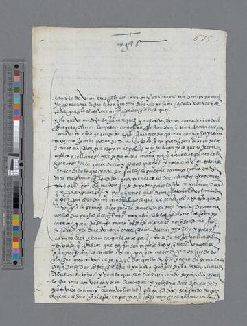 Bartolomé de Villalobos letter to Pedro Guillén