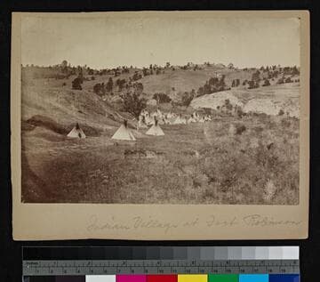 Indian village at Fort Robinson