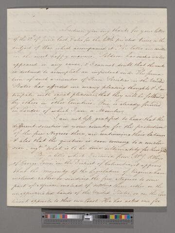 [Clarkson, Thomas]. Letter to Francis Scott Key