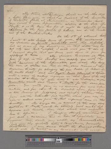 Clarkson, Thomas.  Letter to Richard Peters