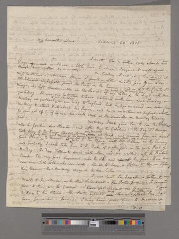Clarkson, Thomas. Letter to Catherine (Buck) Clarkson
