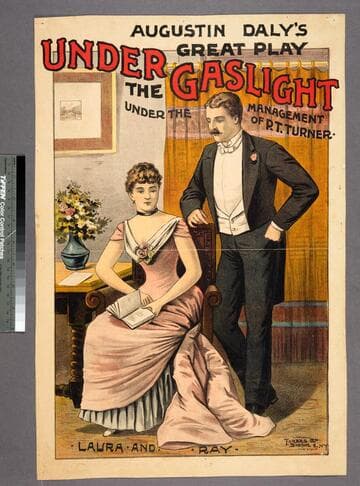 Augustin Daly’s great play under the gaslight : under the management of P.T. Turner