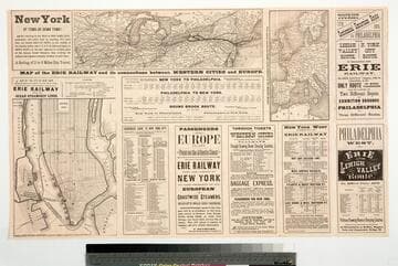 Philadelphia west, via Erie and Lehigh Valley " route. : In effect July, 1876