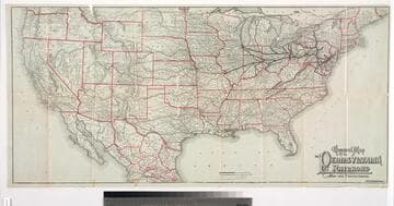 General map of the Pennsylvania Railroad and its connections