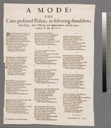 A mode: the cities profound policie, in delivering themselves, their city, their vvorks and ammunition, into the protection of the Armie
