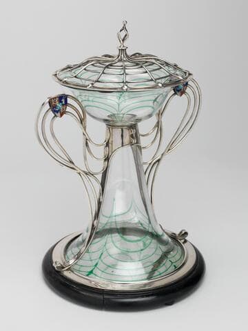 Centerpiece with Silver Mounts and Coat of Arms