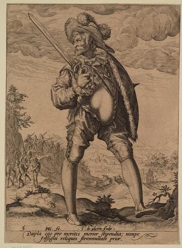 Soldier Armed with Broadsword and Shield