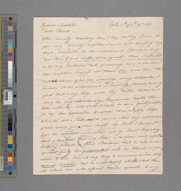 Cambridge, Peter. Letter to Richard Shackleton