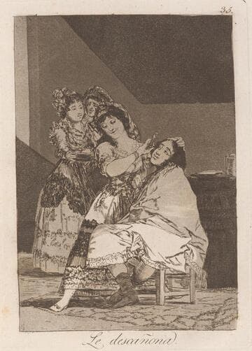 There is Plenty to Suck (Mucho hay que chupar), Plate 45 from Los Caprichos