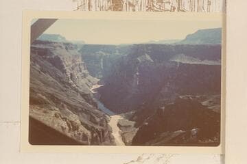 Up to Vulcan Rapid.  From plane below the rim en route to Litton's daring expose of the dam threat to Grand Canyon
