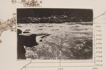 Wreck of boat at Rapid No. 24 in Cataract Canyon