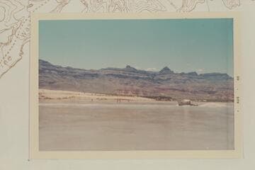 Bureau of Reclamation jet boat on the mud near Pierces Ferry