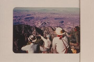 The terrain north and northwest of Navajo Mountain.  Left to right:  Daly, Marston, Masland and Grey Mountain