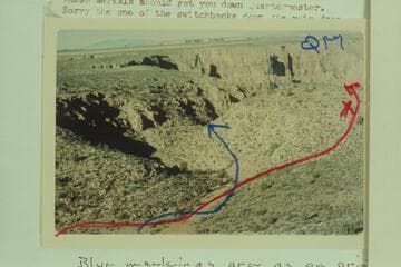 Head of Quartermaster Canyon.  Virgin Mts. on horizon at left
