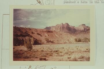 Sharp Mountain Fall from left bank at Mile 36.6.  The Harris-Brennan jet boat hung on a rock in this rapid and punched a hole in the hull