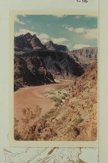 Down to mouth of Diamond Creek from Mile 225 1/2 right bank