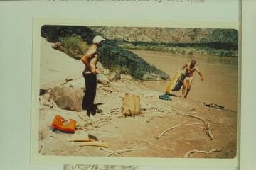 The shift from land to water travel at mouth of 209 Mile Canyon